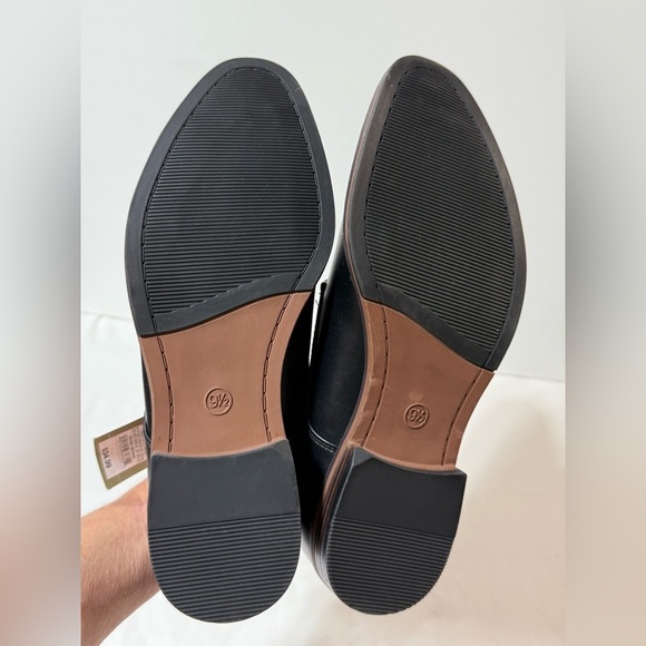 GOODFELLOW & CO. Men's Black faux Leather Oxfords size 9.5 - Picture 3 of 7